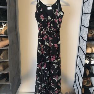 NWOT Floral Maxi Dress w/ Side Cut-Outs